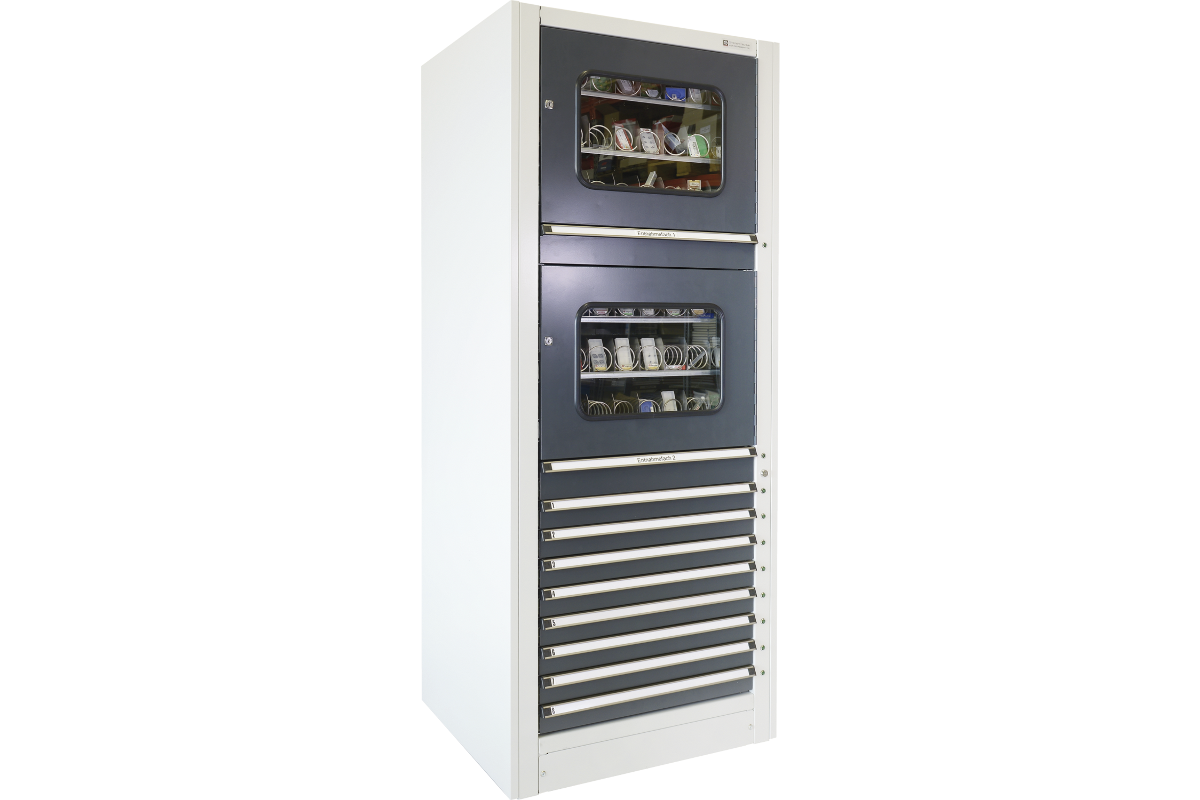 STB Kombi WS Helix Ausgabeautomat Spiralsystem mit Schubladen zur Werkzeug- und Betriebsmittelausgabe